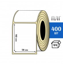 Термотрансферная этикетка ПЛГ 58х90 (400) COAT