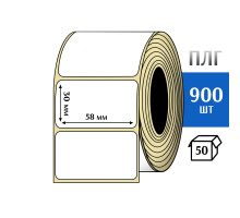 Термотрансферная этикетка ПЛГ 58x30 (900) COAT