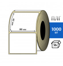 Термотрансферная этикетка ПЛГ 80х45 (1000) COAT