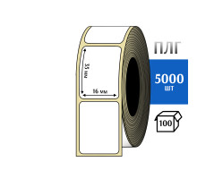 Термотрансферная этикетка ПЛГ 16х35 (5000) COAT