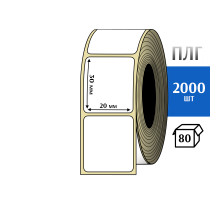 Термотрансферная этикетка ПЛГ 20х30 (2000) COAT