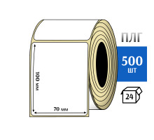 Термотрансферная этикетка ПЛГ 70х100 (500) COAT