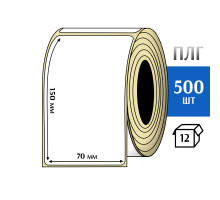 Термотрансферная этикетка ПЛГ 70х150 (500) COAT