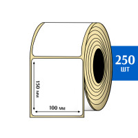 Термотрансферная этикетка полуглянец 100x150мм (250шт)