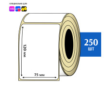 Термоэтикетка ЭКО 75x120 мм (250шт) Eco