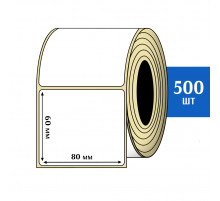 Термоэтикетка ЭКО 80x60 мм (500шт) Eco