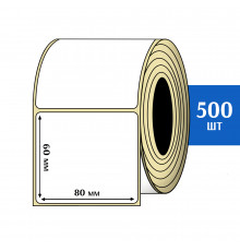Термоэтикетка ЭКО 80x60 мм (500шт) Eco