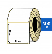 Термоэтикетка ЭКО 80x80 мм (500шт) Eco