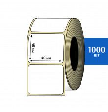 Термоэтикетка ЭКО 40x40 мм (1000шт) Eco