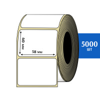 Термоэтикетка ЭКО 58x40 мм (5000шт) Eco