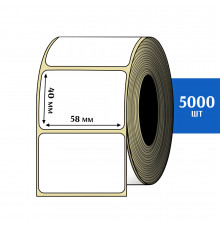 Термоэтикетка ЭКО 58x40 мм (5000шт) Eco