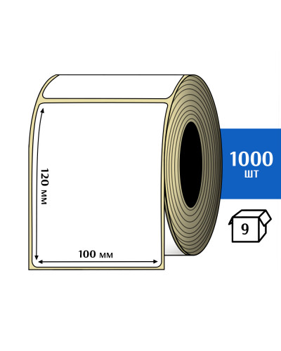 Термоэтикетка ЭКО 100x120 мм (1000шт) Eco