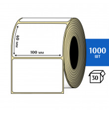 Термоэтикетка ЭКО 100x40 мм (1000шт) Eco