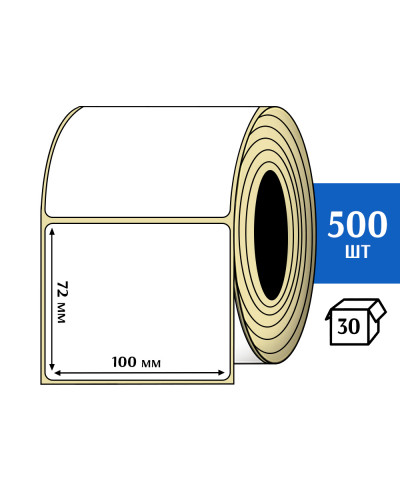 Термоэтикетка ЭКО 100x72 мм (500шт) Eco