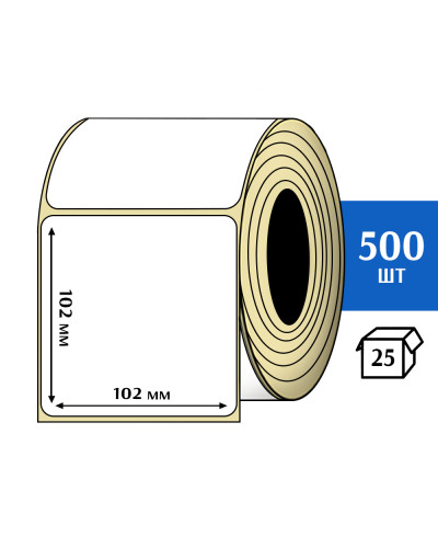 Термоэтикетка ЭКО 102x102 мм (500шт) Eco
