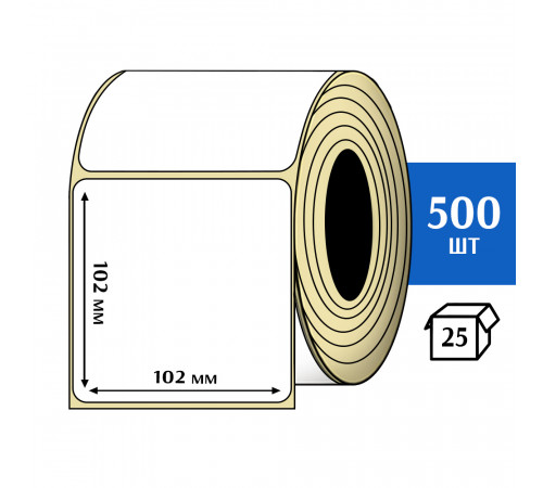 Термоэтикетка ЭКО 102x102 мм (500шт) Eco Термоэтикетка ЭКО 102x102 мм (500шт) Eco