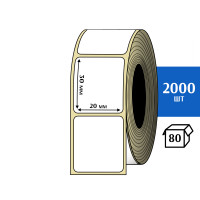 Термоэтикетка ЭКО 20x30 мм (2000шт) Eco