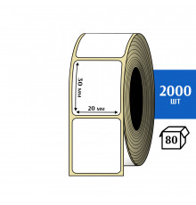 Термоэтикетка ЭКО 20x30 мм (2000шт) Eco