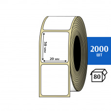 Термоэтикетка ЭКО 20x30 мм (2000шт) Eco