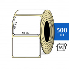 Термоэтикетка ЭКО 65x35 мм (500шт) Eco