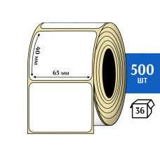 Термоэтикетка ЭКО 65x40 мм (500шт) Eco