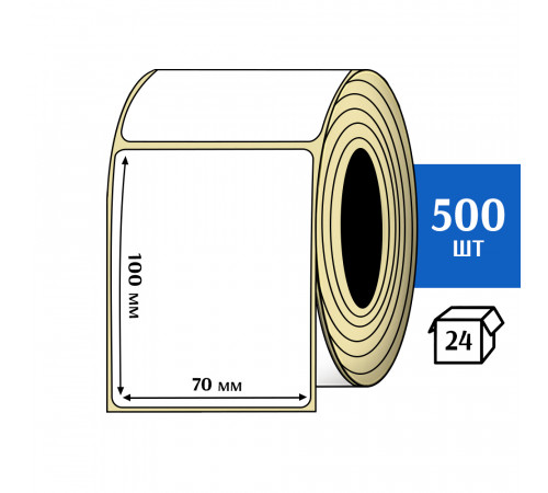 Термоэтикетка ЭКО 70x100 мм (500шт) Eco