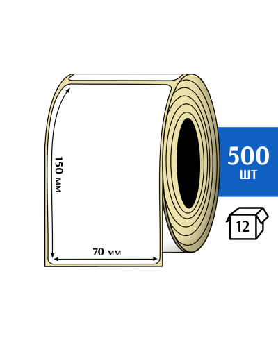 Термоэтикетка ЭКО 70x150 мм (500шт) Eco