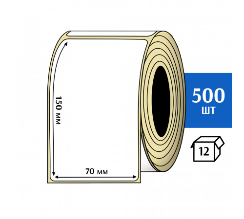 Термоэтикетка ЭКО 70x150 мм (500шт) Eco Термоэтикетка ЭКО 70x150 мм (500шт) Eco