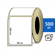 Термоэтикетка ЭКО 80x100 мм (500шт) Eco