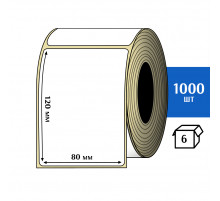 Термоэтикетка ЭКО 80x120 мм (1000шт) Eco
