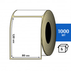 Термоэтикетка ЭКО 80x120 мм (1000шт) Eco