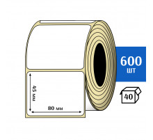 Термоэтикетка ЭКО 80x45 мм (600шт) Eco