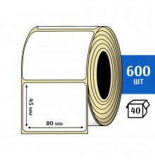 Термоэтикетка ЭКО 80x45 мм (600шт) Eco