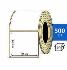 Термоэтикетка ЭКО 80x60 мм (500шт) Eco