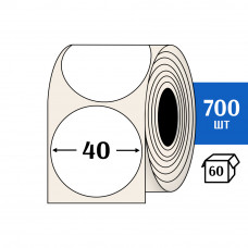 Термоэтикетка ЭКО D40 мм (700шт) Eco круглая