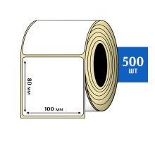 Термоэтикетка ЭКО 100x80 мм (500шт) Eco