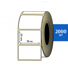 Термоэтикетка ЭКО 38x25 мм (2000шт) Eco