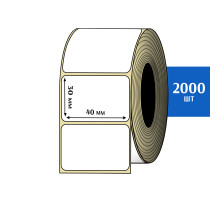 Термоэтикетка ЭКО 40x30 мм (2000шт) Eco