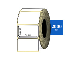 Термоэтикетка ЭКО 43x25 мм (2000шт) Eco