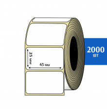 Термоэтикетка ЭКО 43x25 мм (2000шт) Eco