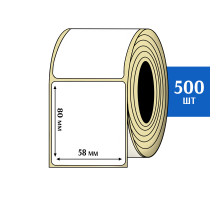 Термоэтикетка ЭКО 58x80 мм (500шт) Eco