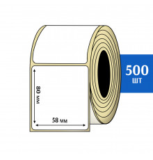 Термоэтикетка ЭКО 58x80 мм (500шт) Eco