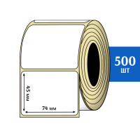 Термоэтикетка 74х45 мм (500шт)