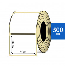 Термоэтикетка ЭКО 74x45 мм (500шт) Eco