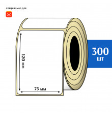 Термоэтикетка ЭКО 75x120 мм (300шт) Eco
