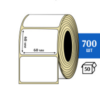Термоэтикетка ЭКО 60x40 мм (700шт) Eco
