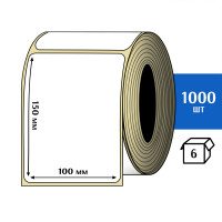 Термотрансферная этикетка ПЛГ 100x150 (1000) COAT 76 втулка