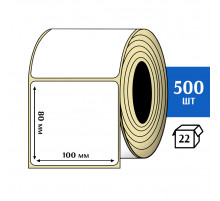 Термотрансферная этикетка ПЛГ 100x80 (500) COAT
