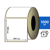 Термотрансферная этикетка ПЛГ 100х100 (1000) COAT