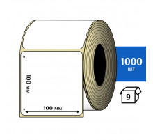 Термотрансферная этикетка ПЛГ 100х100 (1000) COAT